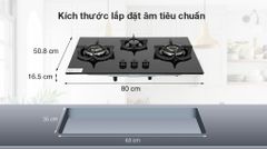 Bếp Gas Âm Electrolux EHG8321BC / Thiết kế rộng rãi, 3 vùng nấu ảnh 2