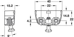 Bas Liên Kết Nối Trên Hafele 262.72.701 ảnh 3