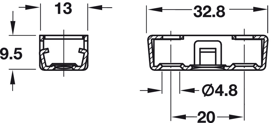 Phụ Kiện Bas Liên Kết RV/U-T3 Hafele 262.72.953 – ảnh 3