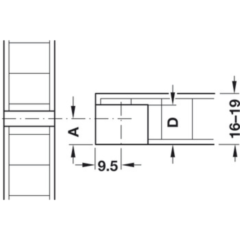 Chốt Nối S20 Rafix 20 Hafele 263.20.847 – ảnh 3