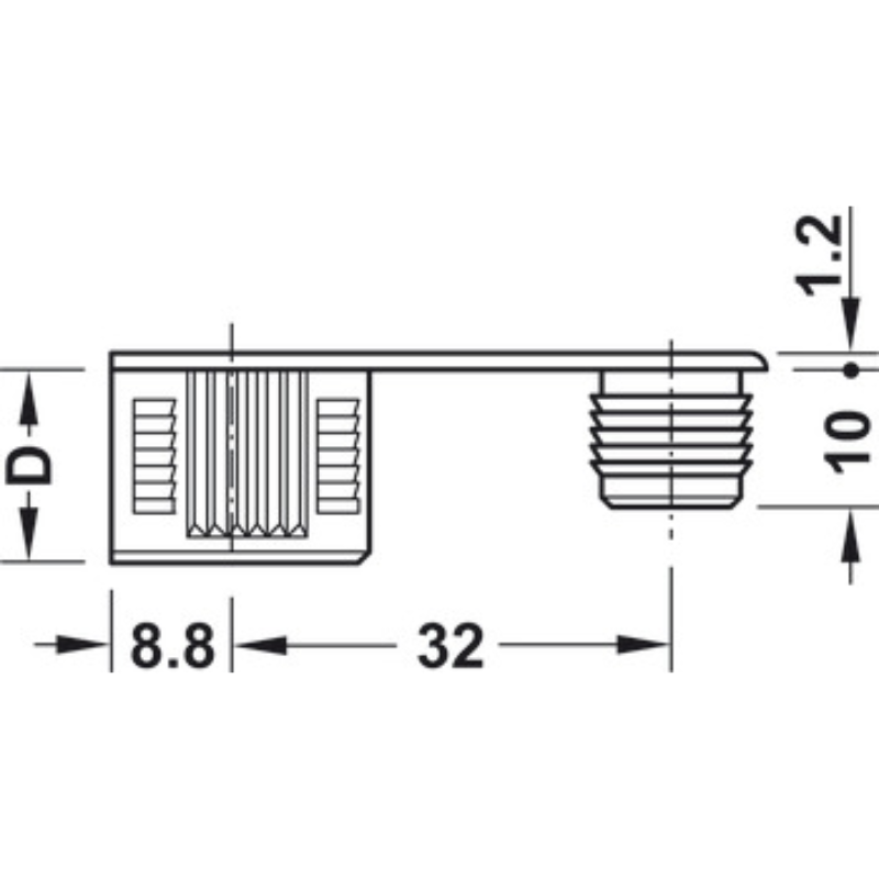Chốt Nối S20 Rafix 20 Hafele 263.20.847 – ảnh 6