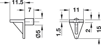 Bas Đỡ Kệ Loại Lắp Nhấn Hafele 283.63.117 - Vì sao phụ kiện lưu trữ quan trọng với tủ? Bas Đỡ Kệ Loại Lắp Nhấn Hafele 283.63.117 - Vì sao phụ kiện lưu trữ quan trọng với tủ?