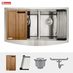 Chậu Rửa Chén 2 Hộc Apron sink Konox KN8450DA ảnh 3