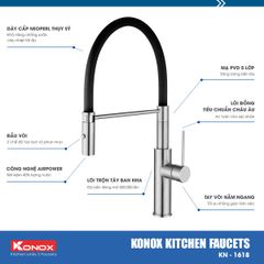 Vòi Rửa Chén Thân Mềm Konox KN1618 ảnh 3