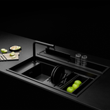 Chậu đá màu đen Malloca MYST K86S - MYST K86L