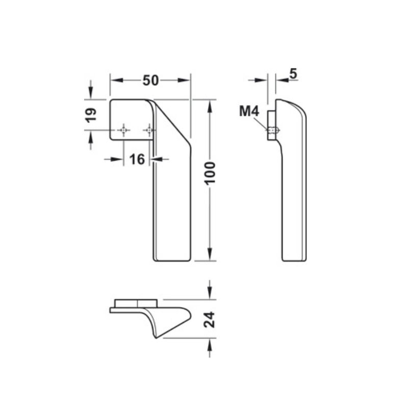 Tay nắm tủ Hafele 101.69.508 – ảnh 3