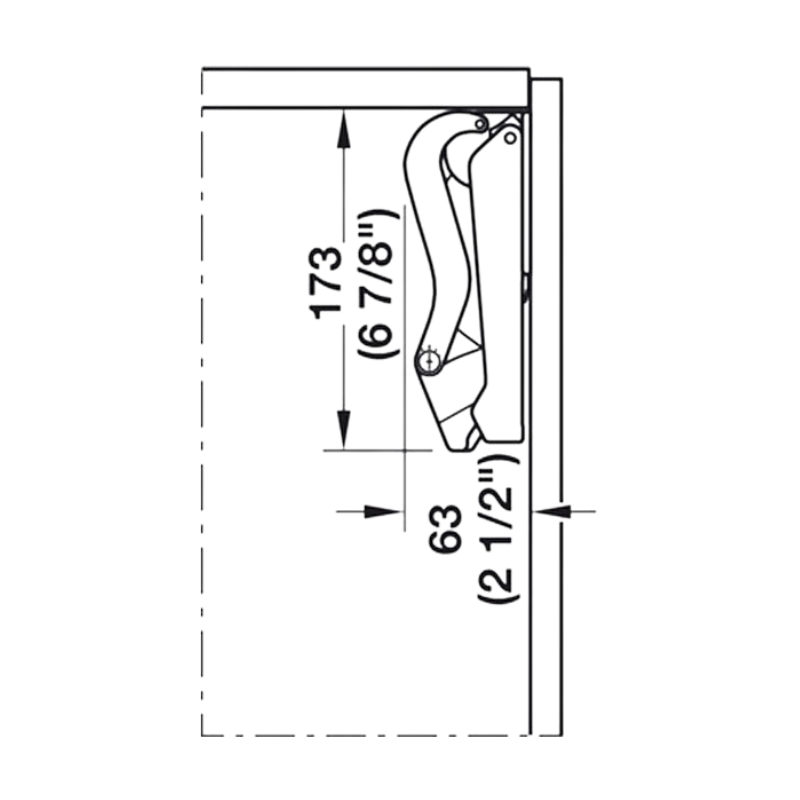Tay nâng Free Space Hafele 372.27.353 – ảnh 2