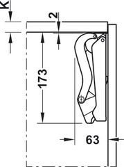 Tay Nâng Free Space Hafele 372.27.703 ảnh 4