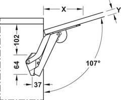 Tay Nâng Free Space Hafele 372.27.703 ảnh 3