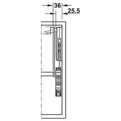 Bộ hộp lực tay nâng Free-Up Hafele 372.33.610 ảnh 3