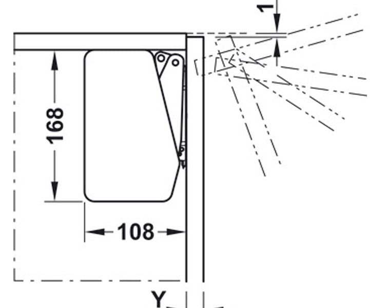 Bộ Hộp Lực Flap Fitting Hafele 372.91.413 – ảnh 4