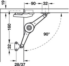 Tay Nâng Duo Forte Hafele 373.66.632 ảnh 4