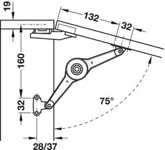 Tay Nâng Duo Forte Hafele 373.66.632 ảnh 5