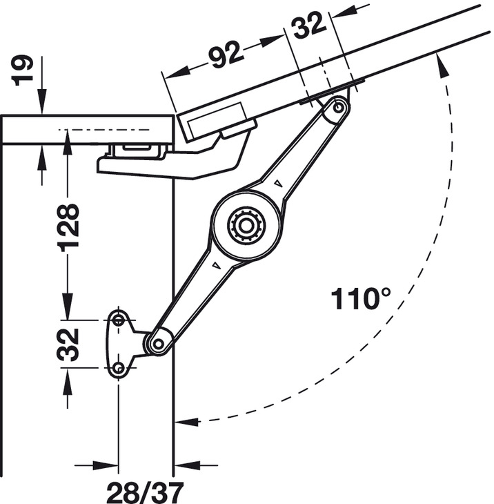 Tay Nâng Duo Forte Hafele 373.66.632 – ảnh 6