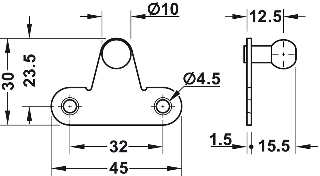 Pittong Đẩy Cánh Tủ 60N Hafele 373.82.906 – ảnh 2