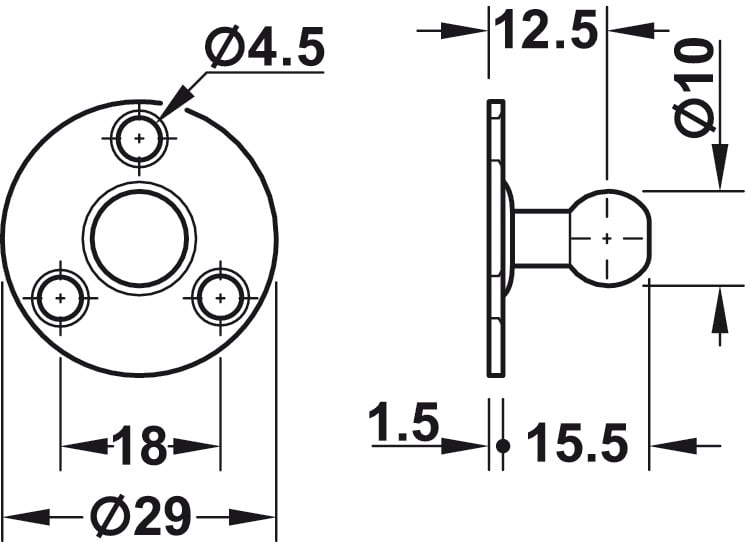 Pittong Đẩy Cánh Tủ 60N Hafele 373.82.906 – ảnh 4