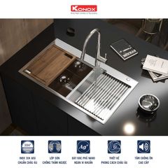 Chậu Rửa Chén 2 Hộc Topmount sink Konox KN8250TD ảnh 4