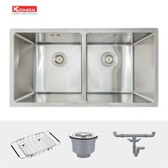 Chậu Rửa Chén 2 Hộc Undermount sink Konox KN7544DUB ảnh 4