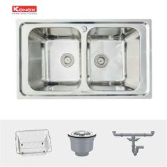 Chậu Rửa Chén 2 Hộc European Premium Konox KS8650 2B ảnh 4