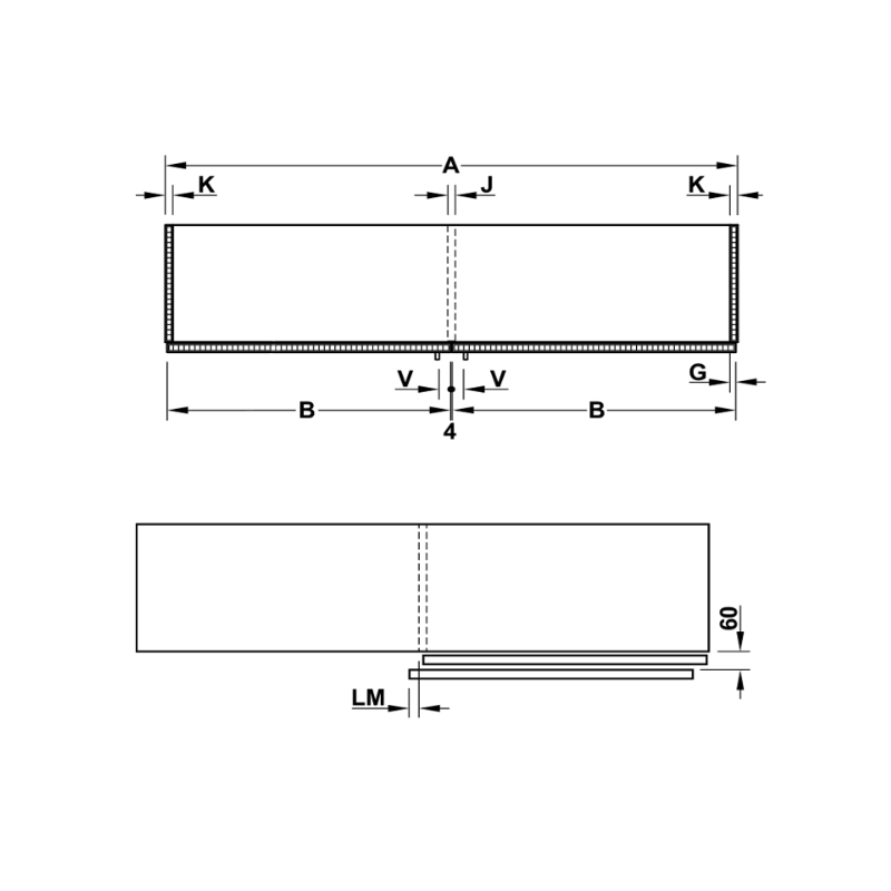 Phụ Kiện Cửa Trượt Bằng Mặt Hafele 406.11.205 – ảnh 4