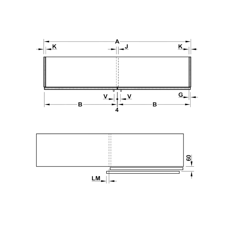 Phụ Kiện Cửa Trượt Bằng Mặt Hafele 406.11.206 – ảnh 4