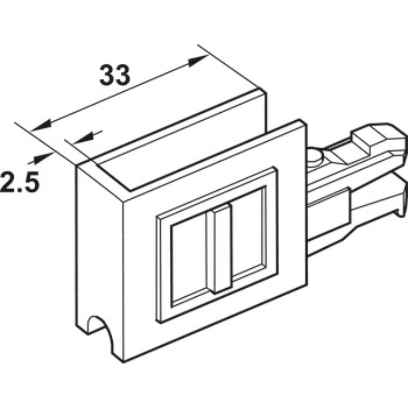 Bộ Phụ Kiện Cửa Trượt Tủ Kính Hafele 415.13.104 – ảnh 7