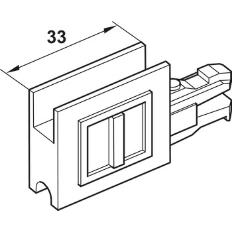 Bộ Phụ Kiện Cửa Trượt Tủ Kính Hafele 415.13.104 – ảnh 8