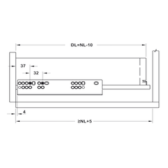 Ray Âm EPC Evo 500mm Giảm Chấn Hafele 433.32.075 ảnh 4