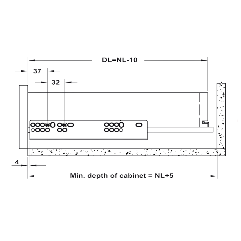 Ray Âm Giảm Chấn 500mm Hafele 433.32.505 - Những thông số cần kiểm tra trước khi mua ray Ray Âm Giảm Chấn 500mm Hafele 433.32.505 - Những thông số cần kiểm tra trước khi mua ray
