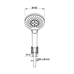 Bộ Sen Tay AirSense 120R Hafele 485.60.052 ảnh 2