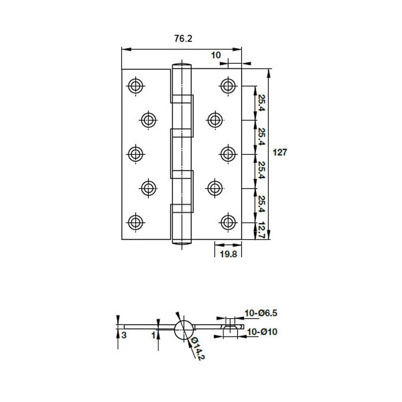 Bản Lề Lá 4 Vòng Bi Hafele 489.05.027 – ảnh 2