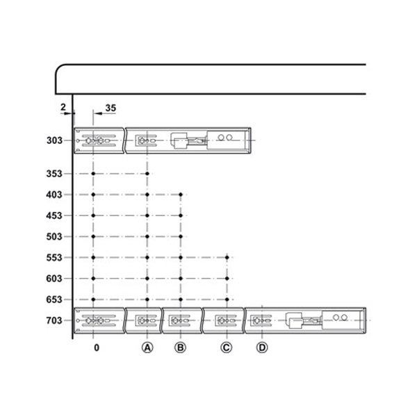 Ray Bi Giảm Chấn Hafele 494.02.063 – ảnh 2