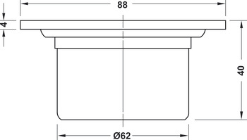 Thoát Sàn 88mm Hafele 495.60.803 – ảnh 2