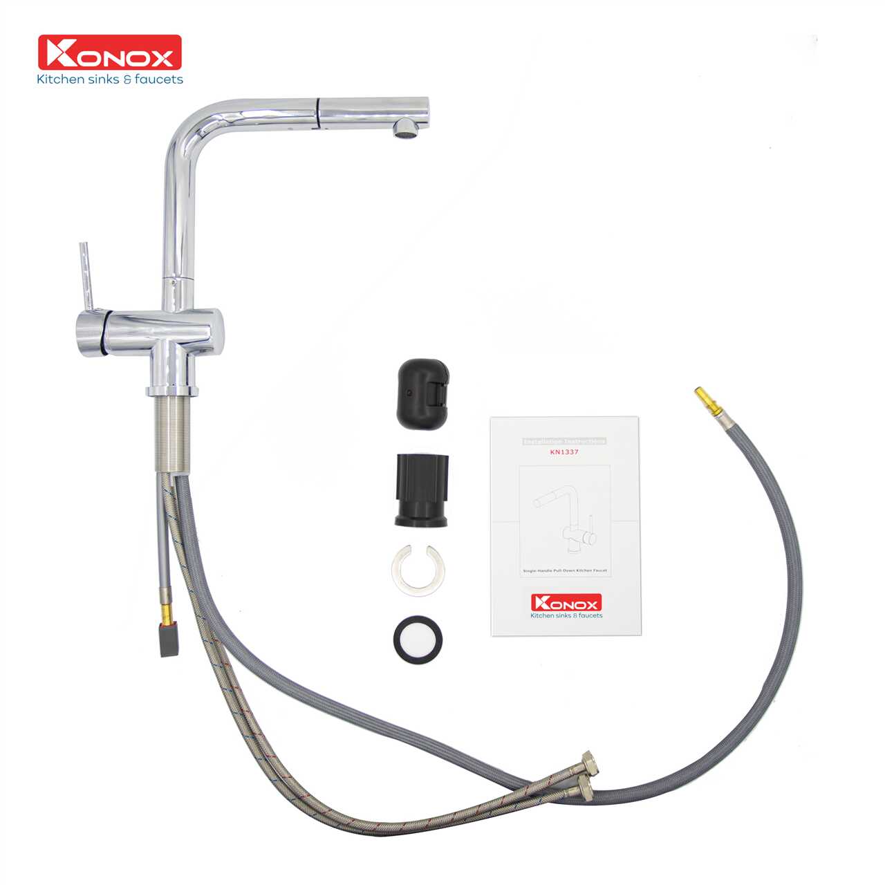 Vòi Rửa Chén Dây Rút Konox KN1337 – ảnh 5