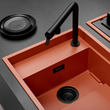 Chậu đá màu cá hồi Malloca MYST K83S - MYST K83L