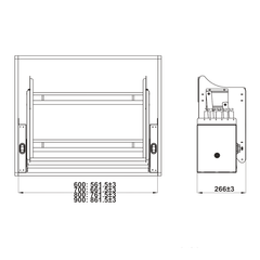 Kệ Chén Di Động Nâng Hạ Hafele 504.76.814 ảnh 3