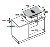 Bếp từ kết hợp hút mùi Hafele HC-IHH77A 539.66.822
