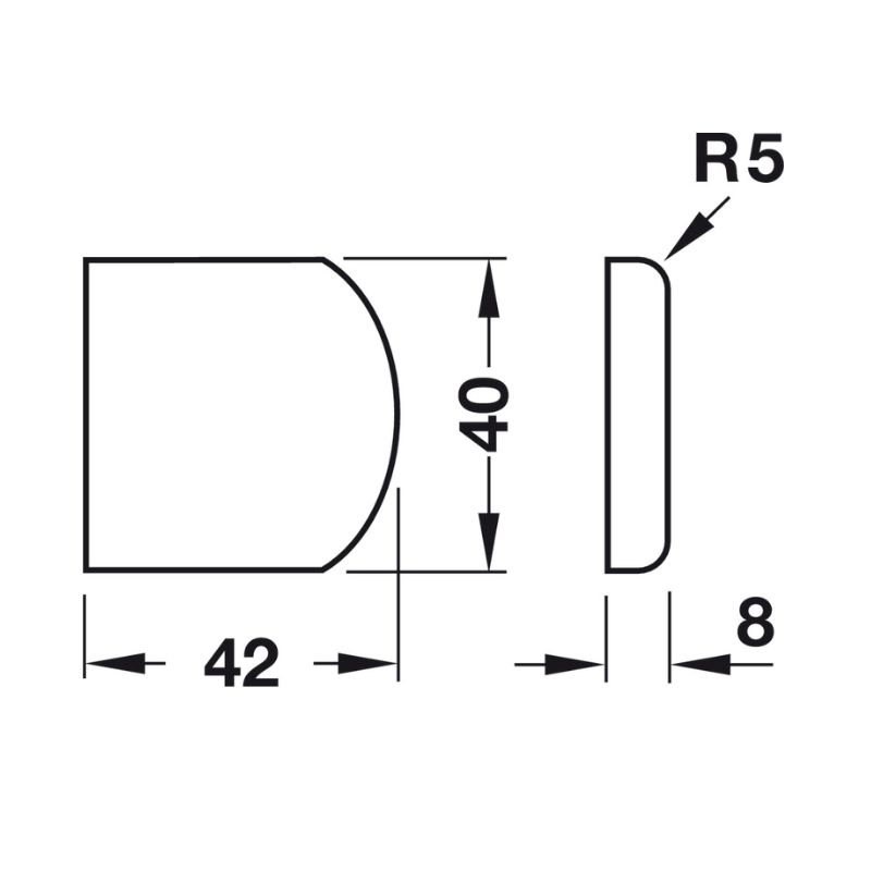Nắp che chén bản lề Hafele 311.43.230 – ảnh 2