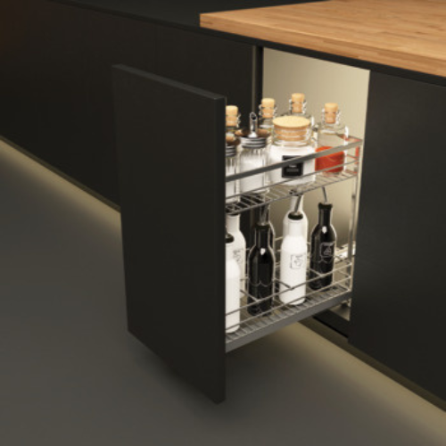 Giá gia vị chai lọ Cucina Hafele 549.20.034 - Vì sao phụ kiện lưu trữ quan trọng với tủ? Giá gia vị chai lọ Cucina Hafele 549.20.034 - Vì sao phụ kiện lưu trữ quan trọng với tủ?