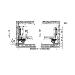 Ray Hộp Alto-S Nhấn Mở H120mm Hafele 552.36.745 ảnh 2