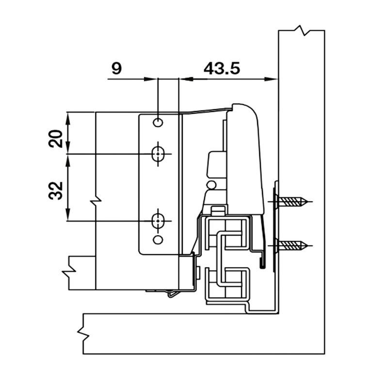 Ray Hộp Alto Giảm Chấn H84mm Hafele 552.75.701 – ảnh 4