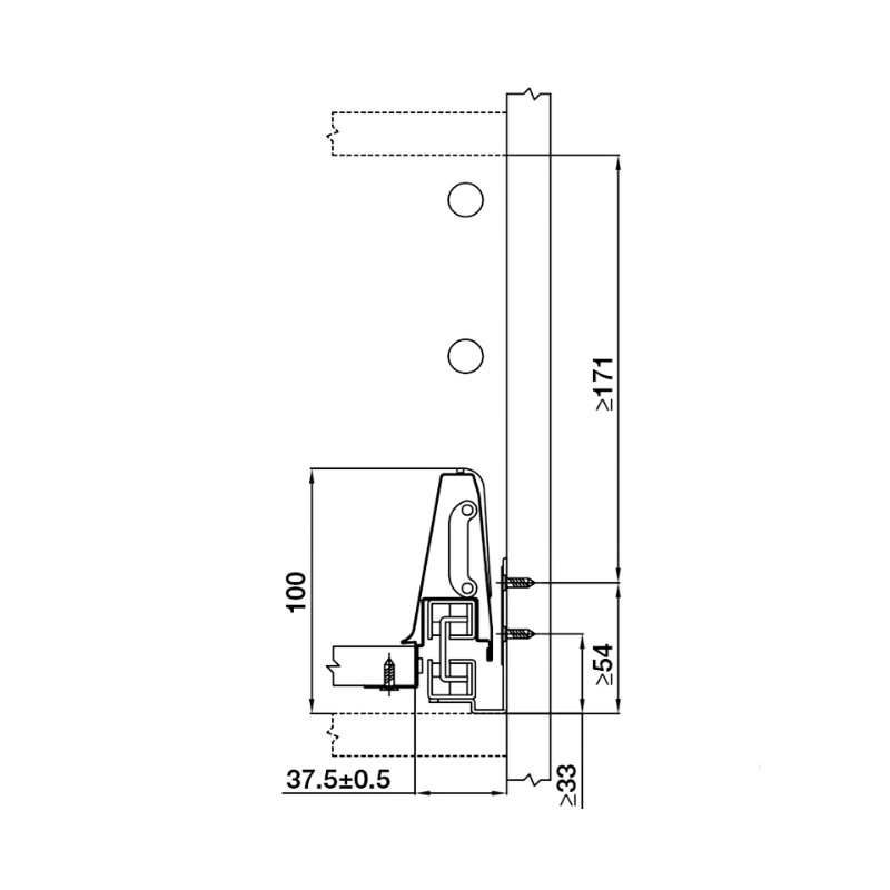 Ray Hộp Alto Giảm Chấn H199mm Hafele 552.79.785 – ảnh 5