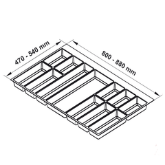 Khay Chia Classico 900mm Hafele 556.52.249 ảnh 2
