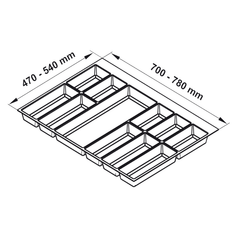 Khay Chia Classico 800mm Hafele 556.52.748 ảnh 2