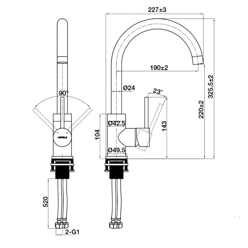 Vòi Rửa Chén HT21-CH1F220C Hafele 577.56.300 - Giới thiệu vòi rửa chén Häfele Vòi Rửa Chén HT21-CH1F220C Hafele 577.56.300 - Giới thiệu vòi rửa chén Häfele