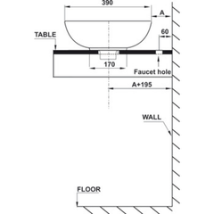 Chậu Lavabo Đặt Bàn Sapporo Hafele 588.79.030 ảnh 5