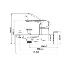 Bộ Trộn Nổi 2 Đường Nước Hafele 589.15.005 ảnh 2
