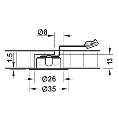 Đèn Led Chiếu Hệ 12V Hafele 833.72.040 ảnh 3