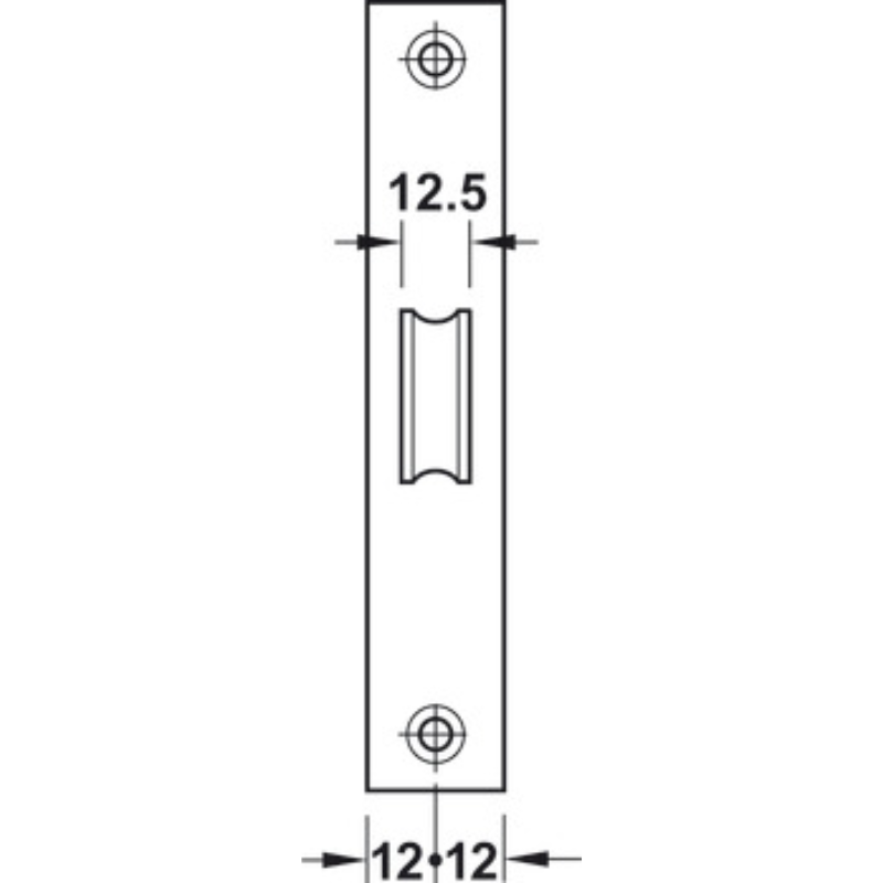 Thân Khoá Lưỡi Gà Hafele 911.23.370 – ảnh 2
