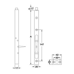 Chốt Âm 300mm Hafele 911.62.681 ảnh 2
